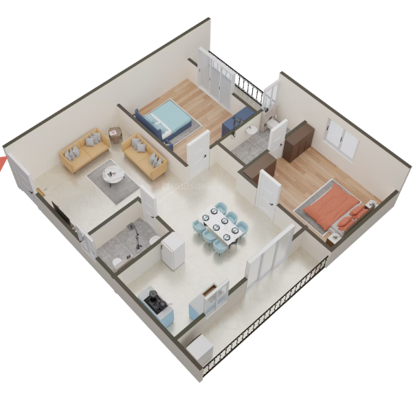 961 sq.ft