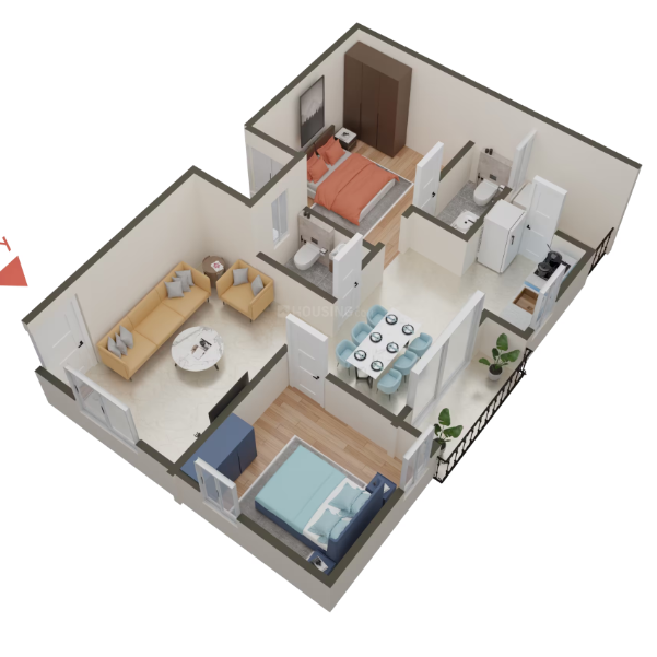 980 sq.ft