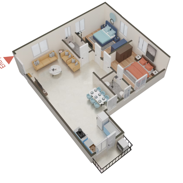 980 sq.ft